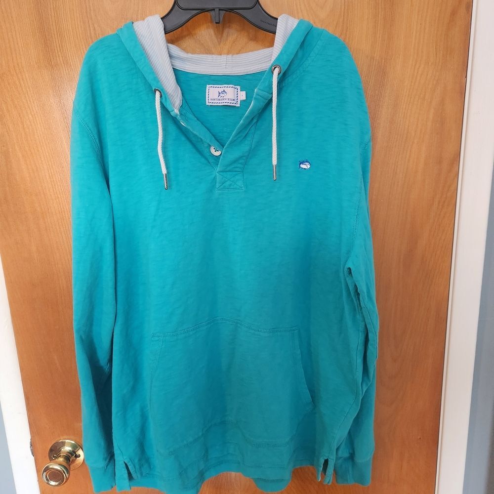 Southern Tide Aqua Men's Hoodie